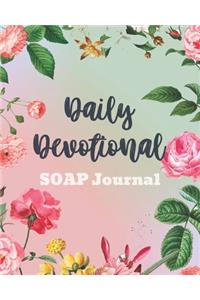 Daily Devotional SOAP Journal-Easy & Simple Guide to Scripture Journaling-Bible Study Workbook 100 pages Book 15