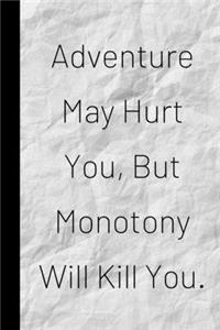 Adventure May Hurt You, But Monotony Will Kill You