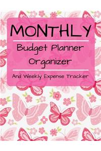 Monthly Budget Planner Organizer And Weekly Expense Tracker