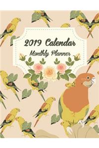 2019 Calendar Monthly Planner