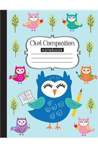 Owl Composition Notebook