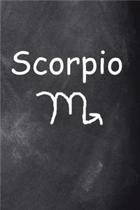 2019 Daily Planner Scorpio Symbol Zodiac Sign Horoscope Chalkboard 384 Pages