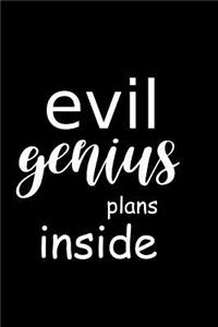 2019 Daily Planner Funny Saying Evil Genius Plans Inside 384 Pages