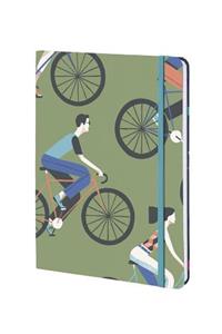 Cyclists - David Doran - Lined/Plain/Dot Grid