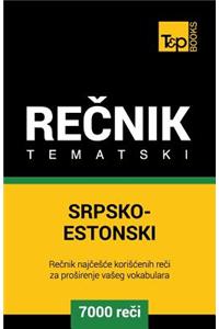 Srpsko-Estonski Tematski Recnik - 7000 Korisnih Reci
