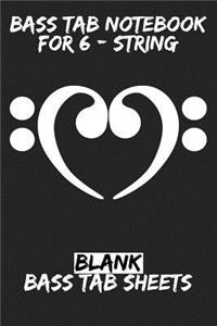 Bass Tab Notebook for 6-String