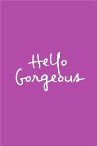 Hello Gorgeous: 2020 Weekly Simple Planner: 52 Week Agenda: 6x9 Soft Cover: Purple