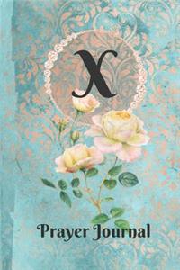 Letter X Personalized Monogram Praise and Worship Prayer Journal