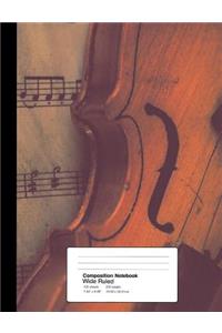 Composition Notebook Wide Ruled 7.44 X 9.69 Inches 100 Sheets / 200 Pages