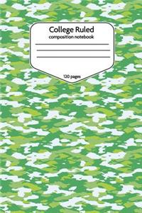 College Ruled Composition Notebook 120 Pages