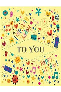 To you ( happy birthday journal /notebook)