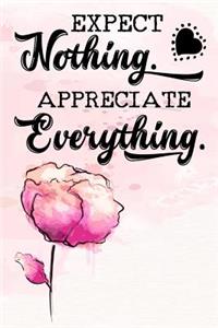 Expect Nothing. Appreciate Everything