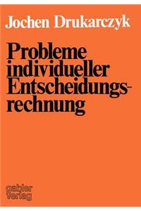 Probleme individueller Entscheidungsrechnung