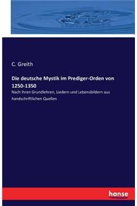 deutsche Mystik im Prediger-Orden von 1250-1350