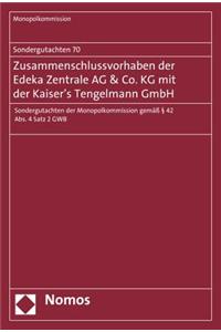 Sondergutachten 70: Zusammenschlussvorhaben Der Edeka Zentrale AG & Co. Kg Mit Der Kaiser's Tengelmann Gmbh