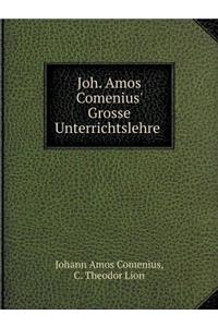 Joh. Amos Comenius' Grosse Unterrichtslehre