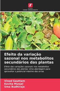 Efeito da variação sazonal nos metabolitos secundários das plantas