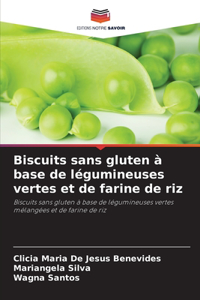 Biscuits sans gluten à base de légumineuses vertes et de farine de riz