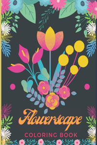 flowerscape coloring book