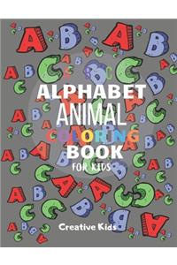 Alphabet Animal Coloring Book For Kids