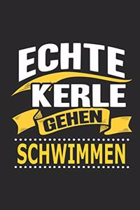 Echte Kerle gehen schwimmen