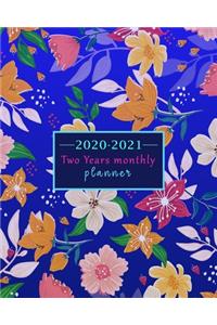 2020-2021 Two years monthly planner