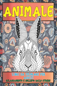 Libri da colorare per adulti - Rilassamento e sollievo dallo stress - Animale