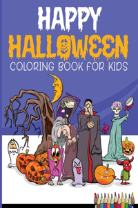 Happy Halloween Coloring Book For Kids
