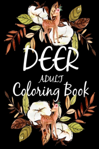 Deer Adult Coloring Book