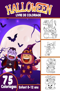Livre de Coloriage Halloween enfant 8-12 ans