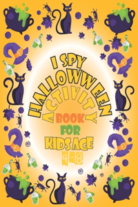 I Spy Halloween Book For Kids Age 4-8