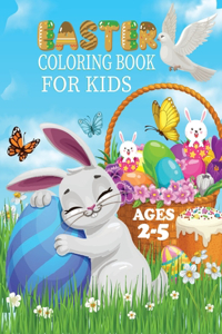 Easter Coloring Book For Kids Ages 2-5