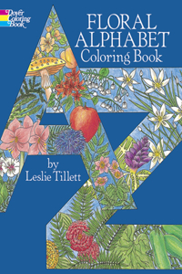 Floral Alphabet Colouring Book