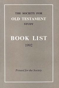 Society for Old Testament Study Book List 1992