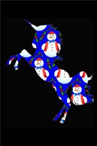 Blue Snowman Unicorn
