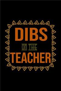 Dibs on the teacher
