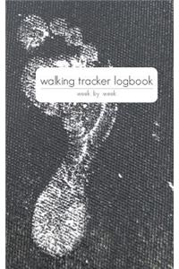 walking tracker logbook, week by week