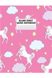 Blank Sheet Music Notebook