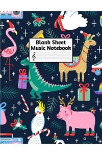 Blank Sheet Music Notebook