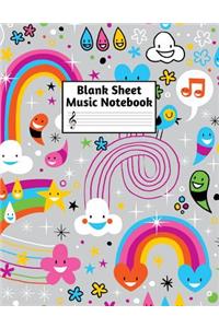 Blank Sheet Music Notebook