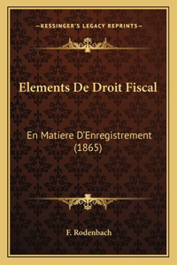 Elements De Droit Fiscal