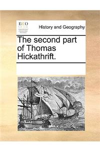 The Second Part of Thomas Hickathrift.
