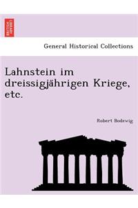 Lahnstein im dreissigjährigen Kriege, etc.