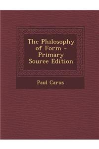 Philosophy of Form