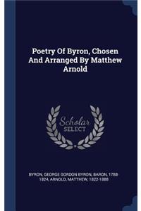 Poetry Of Byron, Chosen And Arranged By Matthew Arnold