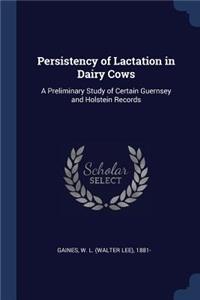 Persistency of Lactation in Dairy Cows