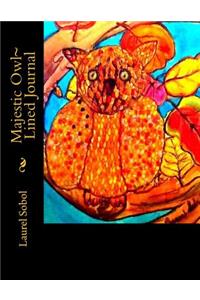 Majestic Owl Lined Journal