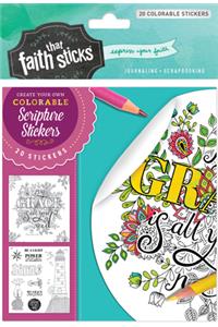 2 Corinthians 12:9 Colorable Stickers