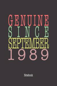 Genuine Since September 1989