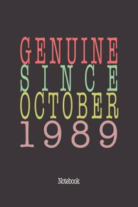 Genuine Since October 1989